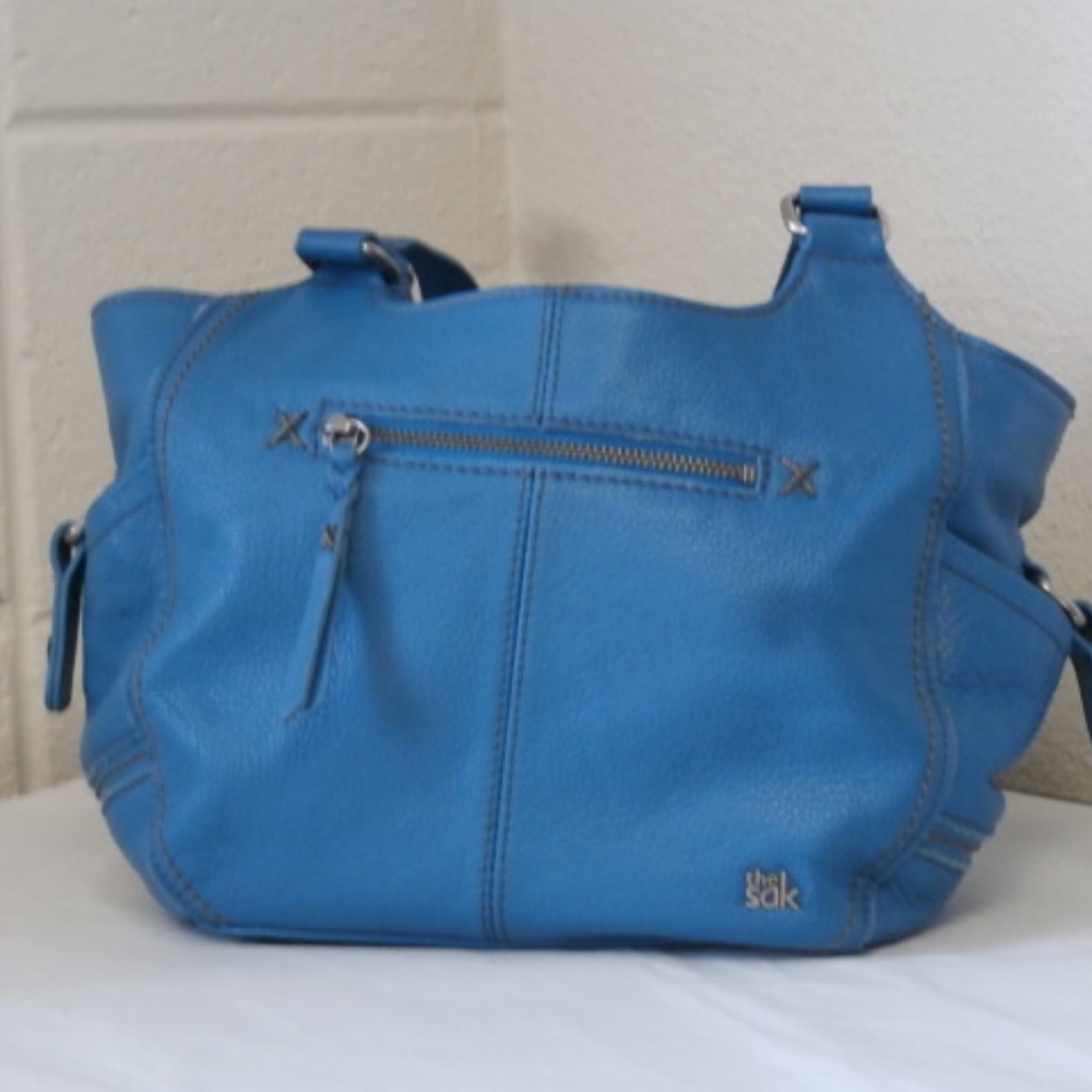 The Sak Blue Handbag/Shoulder Bag